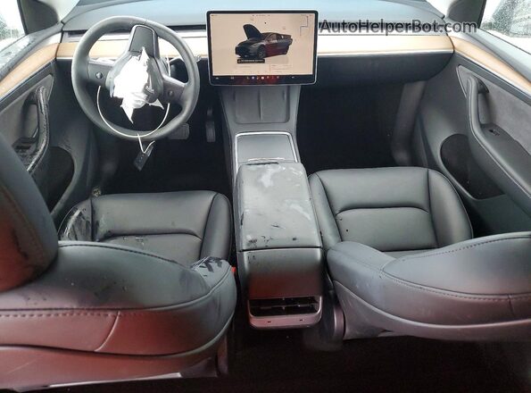 7SAYGDED7SF238291 2025 TESLA MODEL Gray Widok deski rozdzielczej