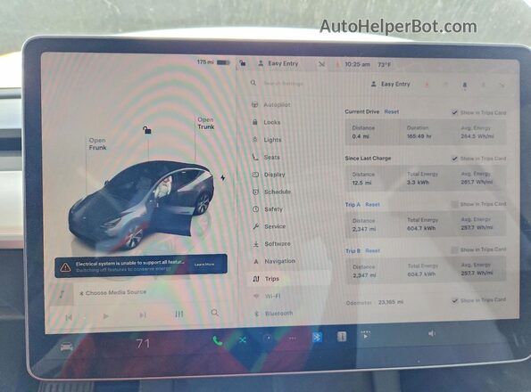 7SAYGDED8PF942104 2023 TESLA MODEL Серый Вид щитка приборов