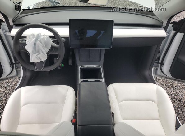 7SAYGDED8RF123807 2024 TESLA MODEL White Вид панелі приладів