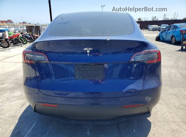 7SAYGDED8RF153681 2024 TESLA MODEL Blue Widok z tyłu