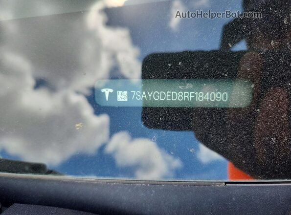 7SAYGDED8RF184090 2024 TESLA MODEL Blue Engine compartment view