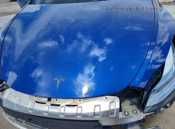 7SAYGDED8RF184090 2024 TESLA MODEL Blue Rear interior view