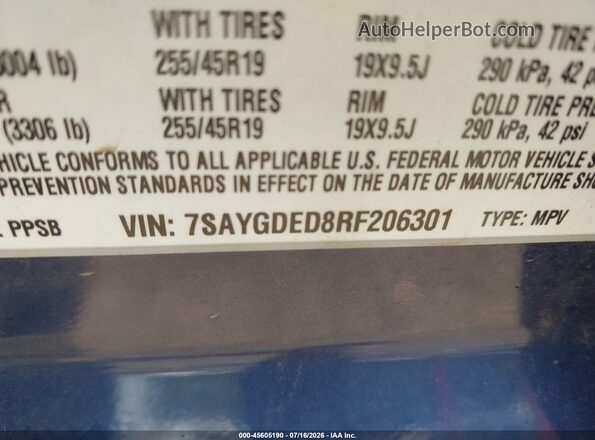 7SAYGDED8RF206301 2024 TESLA MODEL Y Navy Vista del compartimento del motor