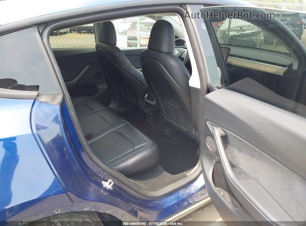7SAYGDED8RF206301 2024 TESLA MODEL Y Navy Vista de la etiqueta del VIN