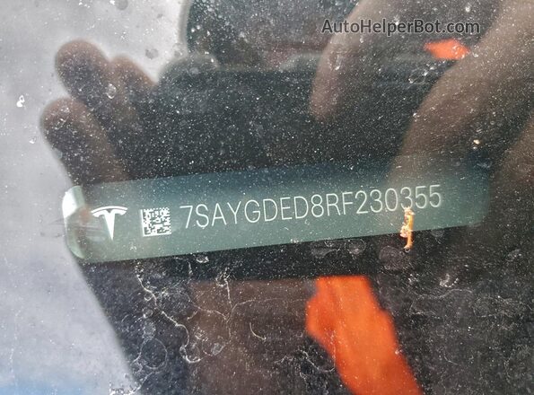7SAYGDED8RF230355 2024 TESLA MODEL Black ძრავის განყოფილების ხედი