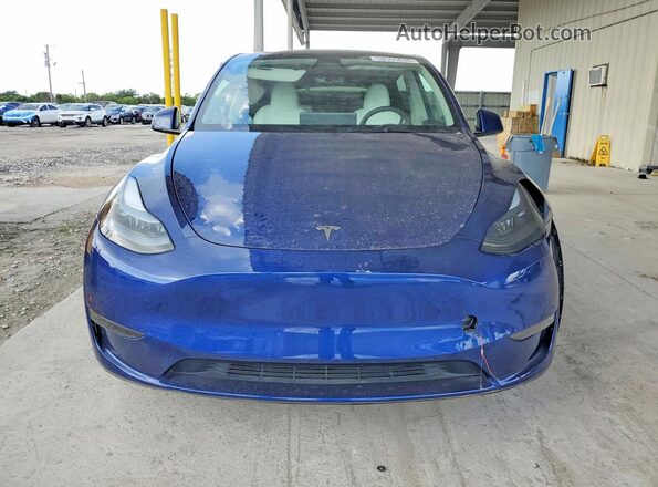 7SAYGDED8SF234606 2025 TESLA MODEL Blue Front view