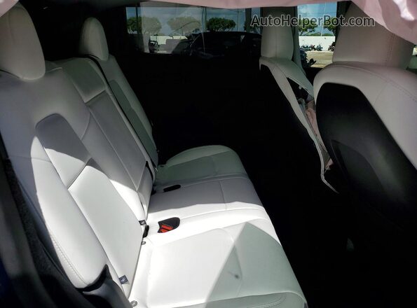 7SAYGDED8SF234606 2025 TESLA MODEL Blue Rear seats view