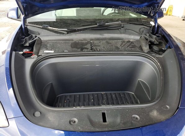 7SAYGDED8SF234606 2025 TESLA MODEL Blue Rear interior view