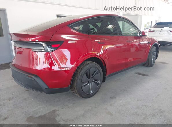 7SAYGDED8TA654123 2026 TESLA MODEL Y Красный Задняя правая четверть