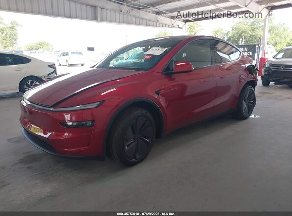 7SAYGDED8TA654123 2026 TESLA MODEL Y Красный Передняя левая четверть