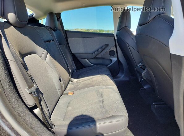 7SAYGDED9TA608445 2026 TESLA MODEL Charcoal Rear seats view