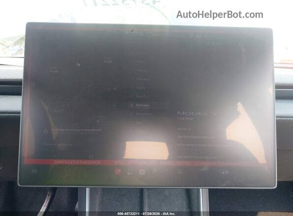 7SAYGDED9TA655006 2026 TESLA MODEL Y Gray უკანა სავარძლების ხედი