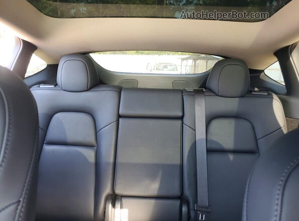 7SAYGDEDXPF960507 2023 TESLA MODEL Blue უკანა სავარძლების ხედი