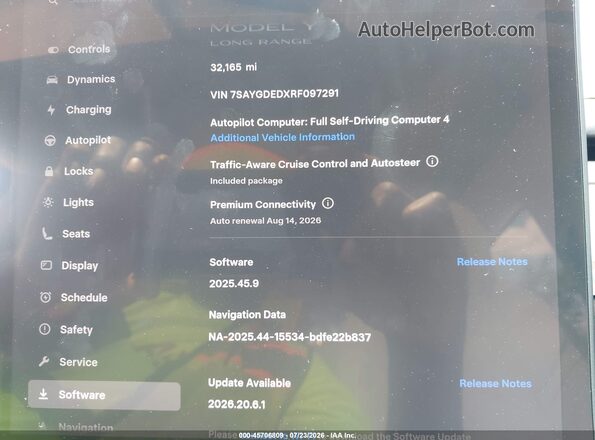 7SAYGDEDXRF097291 2024 TESLA MODEL Y White Հետևի նստատեղերի տեսք