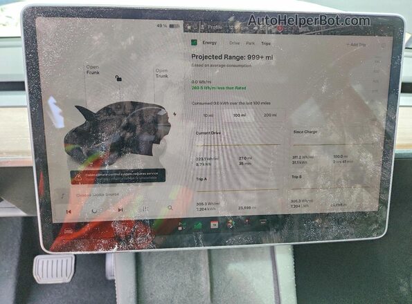 7SAYGDEDXRF190652 2024 TESLA MODEL Gray Instrument cluster view