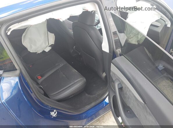 7SAYGDEDXTA470852 2026 TESLA MODEL Y Blue VIN sticker view