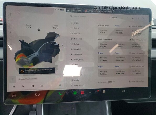 7SAYGDEDXTA488364 2026 TESLA MODEL Gray Vista del cuadro de instrumentos