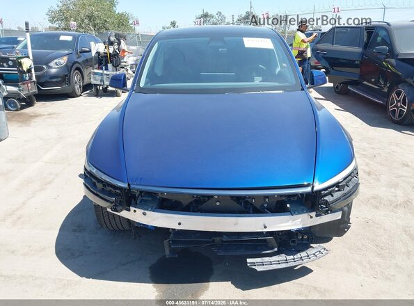 7SAYGDEDXTF392866 2026 TESLA MODEL Y Blue Instrument cluster view