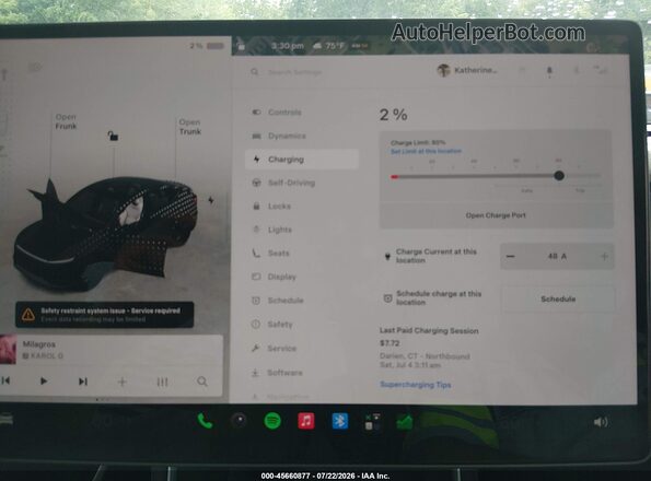 7SAYGDEDXTF548193 2026 TESLA MODEL Y Серый 