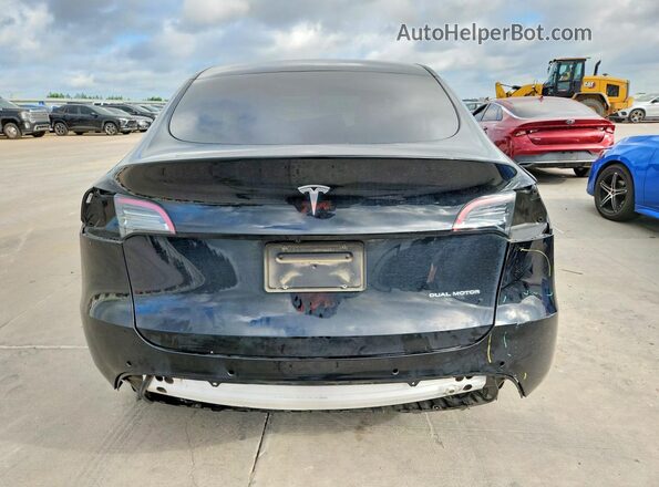 7SAYGDEE0NF426518 2022 TESLA MODEL Black Vista trasera