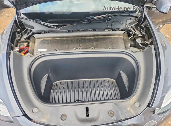 7SAYGDEE0PA040147 2023 TESLA MODEL Gray Vista interior trasera