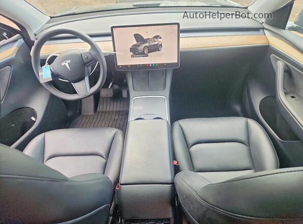 7SAYGDEE0PA040147 2023 TESLA MODEL Gray Vista del salpicadero