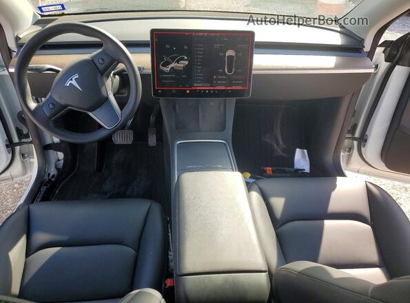 7SAYGDEE0PA077165 2023 TESLA MODEL White Dashboard view