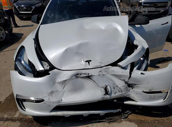 7SAYGDEE0PA153337 2023 TESLA MODEL White უკანა სალონის ხედი