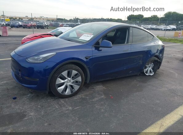 7SAYGDEE0PA206991 2023 TESLA MODEL Y Синий Передняя левая четверть