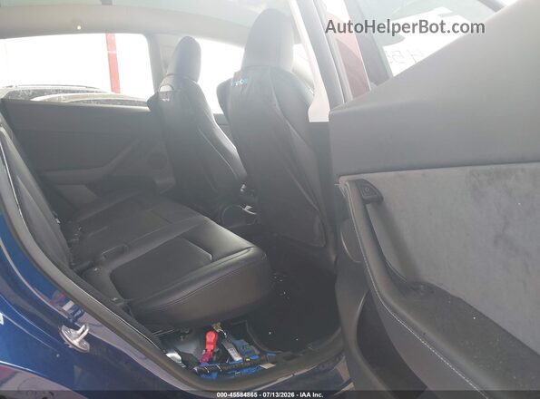 7SAYGDEE0PF864104 2023 TESLA MODEL Y Blue Vista de la etiqueta del VIN