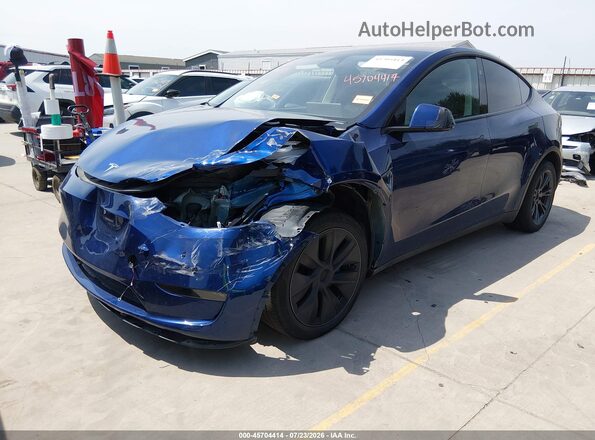 7SAYGDEE0RA313168 2024 TESLA MODEL Y Синий Передняя левая четверть