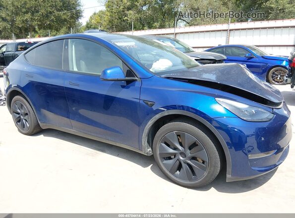 7SAYGDEE0RA313168 2024 TESLA MODEL Y Синий Панорамный вид салона 360°