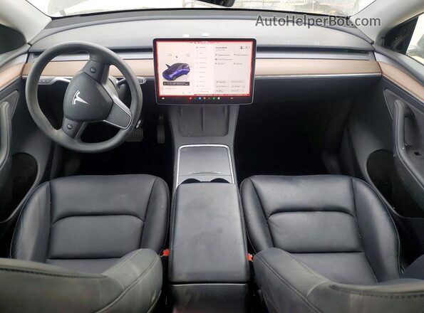 7SAYGDEE0RF158429 2024 TESLA MODEL Gray Вид панелі приладів