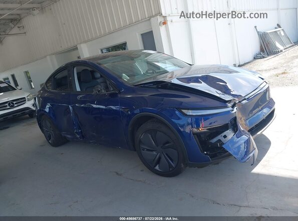 7SAYGDEE0TA464311 2026 TESLA MODEL Y Blue ხელსაწყოთა პანელის ხედი