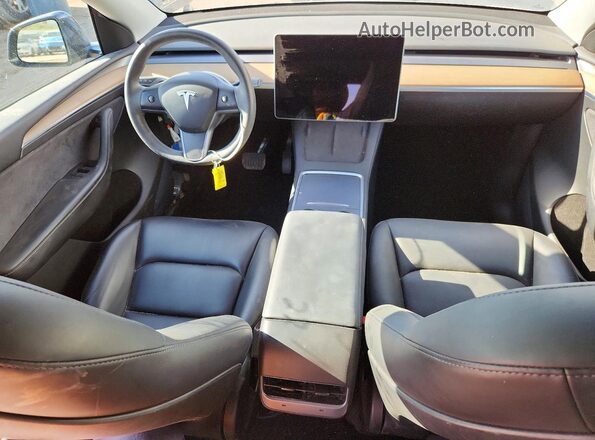 7SAYGDEE1NA018008 2022 TESLA MODEL Charcoal Առջևի վահանակի տեսք