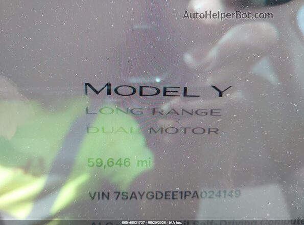 7SAYGDEE1PA024149 2023 TESLA MODEL Y Серый 