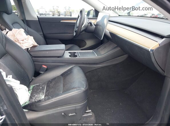 7SAYGDEE1PA038858 2023 TESLA MODEL Y Серый Вид салона спереди
