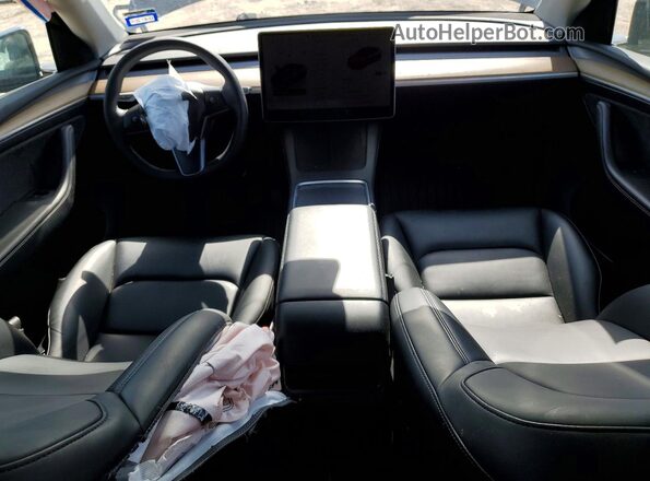 7SAYGDEE1PA094492 2023 TESLA MODEL Gray Вид панелі приладів