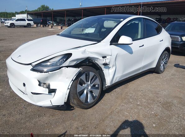 7SAYGDEE1PA124123 2023 TESLA MODEL Y White Przód lewy