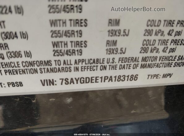 7SAYGDEE1PA183186 2023 TESLA MODEL Y Black Vista del compartimento del motor