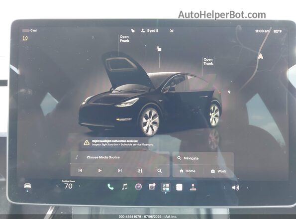7SAYGDEE1PA183186 2023 TESLA MODEL Y Black 