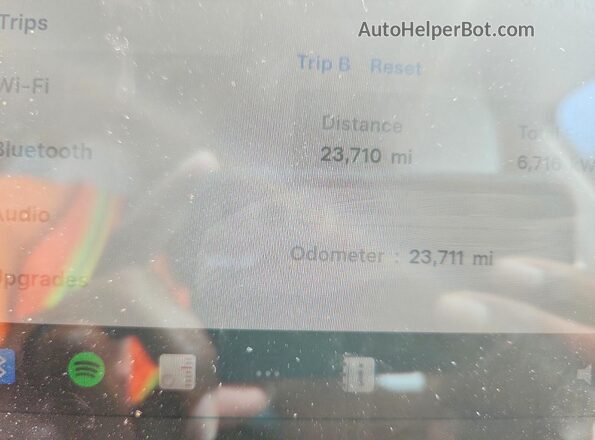 7SAYGDEE1PA195340 2023 TESLA MODEL Blue Вид щитка приладів