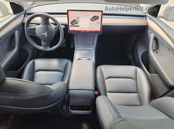 7SAYGDEE1PA197492 2023 TESLA MODEL Gray Вид панелі приладів