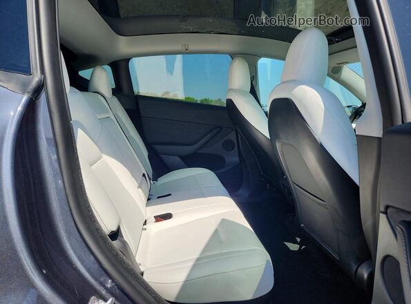 7SAYGDEE1PF594865 2023 TESLA MODEL Gray უკანა სავარძლების ხედი