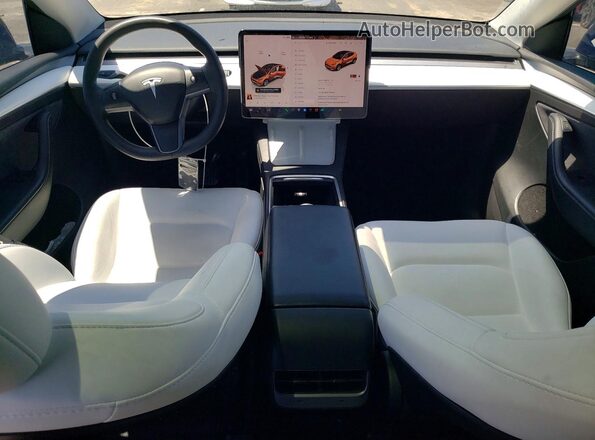 7SAYGDEE1PF854911 2023 TESLA MODEL Blue Вид панелі приладів