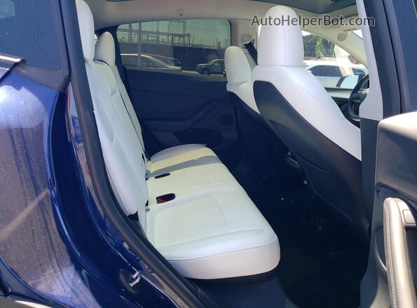 7SAYGDEE1PF854911 2023 TESLA MODEL Blue Вид задніх сидінь