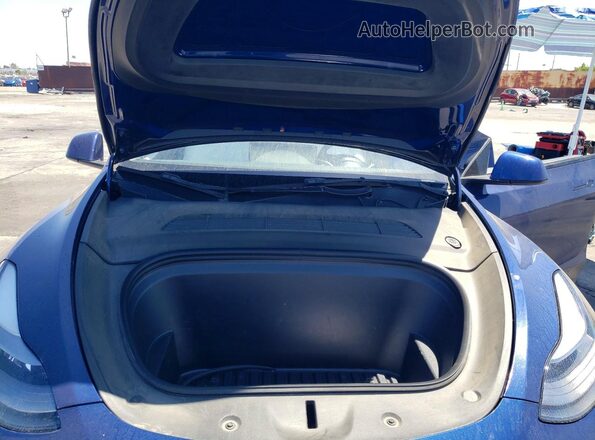 7SAYGDEE1PF854911 2023 TESLA MODEL Blue Вид задньої частини салону