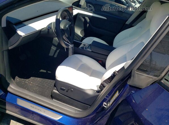 7SAYGDEE1PF854911 2023 TESLA MODEL Blue Вид салону спереду