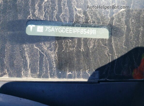 7SAYGDEE1PF854911 2023 TESLA MODEL Blue Вид підкапотного простору