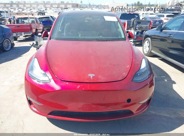 7SAYGDEE1RA253434 2024 TESLA MODEL Y Red Вид панелі приладів